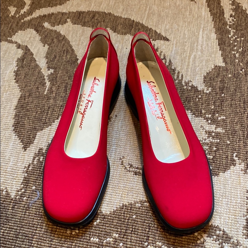 Salvatore Ferragamo Women's Red Shoes 7